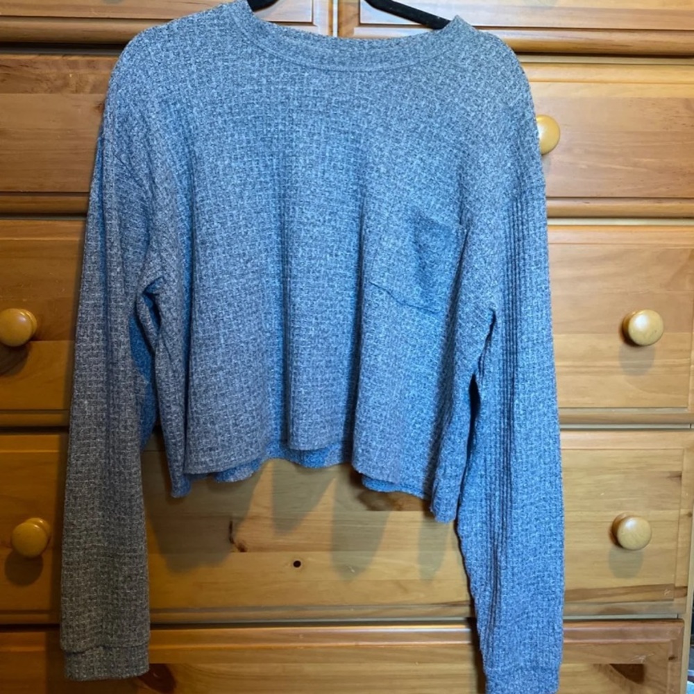 4/25$ Wild Fable Waffle Knit Crop Long Sleeve